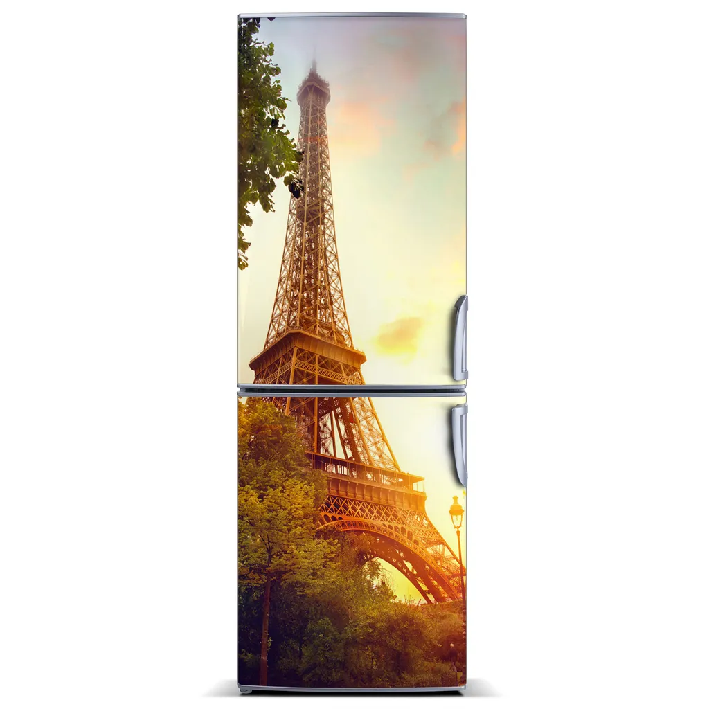 Tulup Kühlschrankdekoration - Magnetmatte - 60 cm x 180 cm - Magnet auf dem Kühlschrank - Eiffelturm